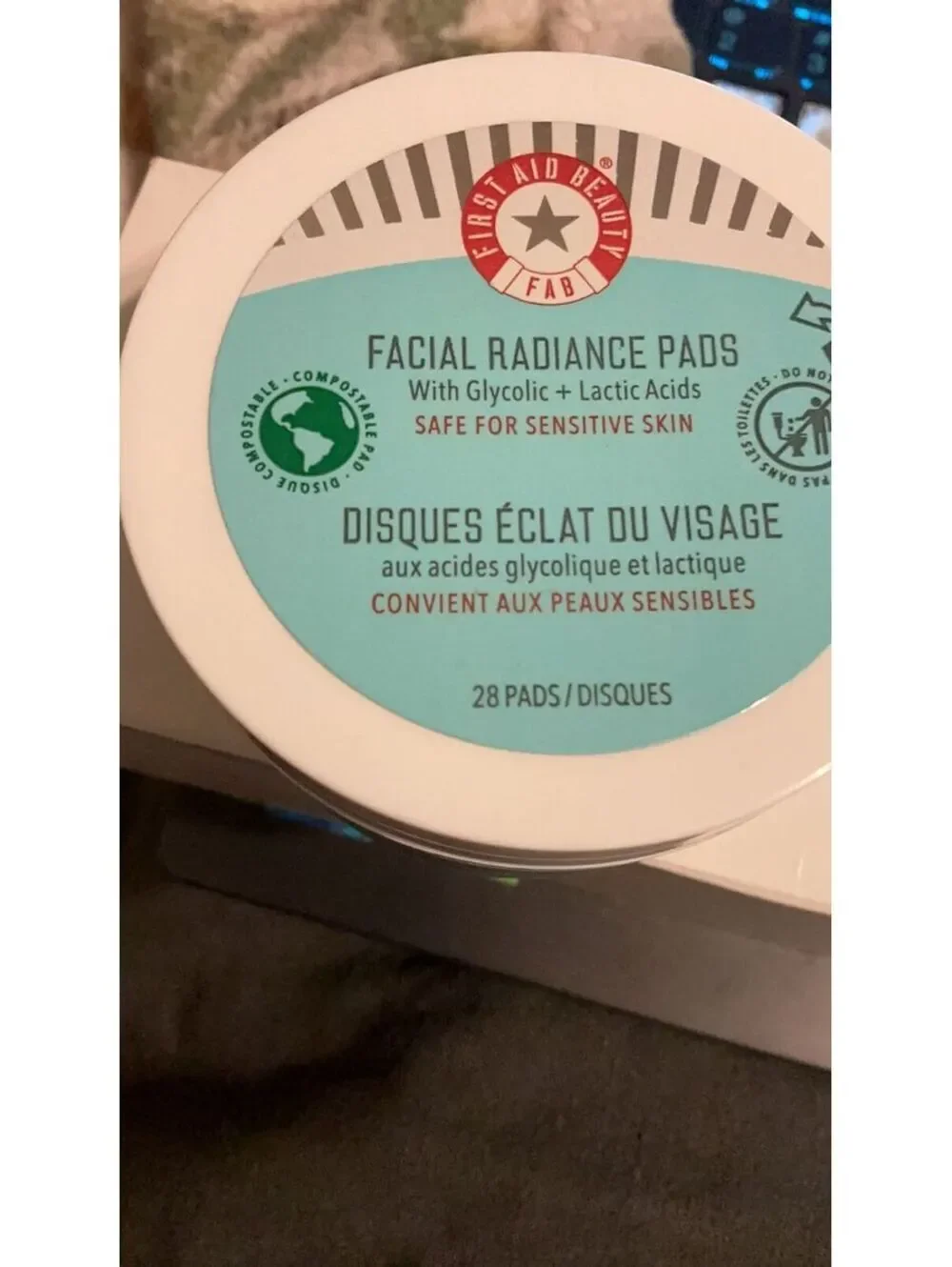 Ffirst aid facial pad radiance 28 pads